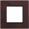 14-5101-25 ЭРА Рамка на 1 пост, стекло, Эра Elegance, бордо+антр