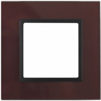 14-5101-25 ЭРА Рамка на 1 пост, стекло, Эра Elegance, бордо+антр