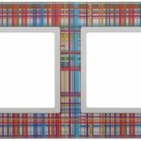 14-5102-00 ЭРА Рамка на 2 поста, стекло, Эра Elegance, прозрачный+бел