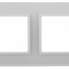 14-5102-01 ЭРА Рамка на 2 поста, стекло, Эра Elegance, белый+бел