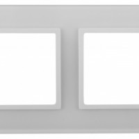 14-5102-01 ЭРА Рамка на 2 поста, стекло, Эра Elegance, белый+бел