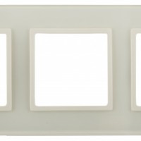 14-5103-02 ЭРА Рамка на 3 поста, стекло, Эра Elegance, сл.кость+сл.к