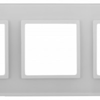 14-5103-01 ЭРА Рамка на 3 поста, стекло, Эра Elegance, белый+бел