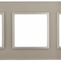 14-5103-04 ЭРА Рамка на 3 поста, стекло, Эра Elegance, шампань+шамп