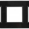 14-5103-05 ЭРА Рамка на 3 поста, стекло, Эра Elegance, чёрный+антр