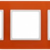 14-5103-22 ЭРА Рамка на 3 поста, стекло, Эра Elegance, оранжевый+бел