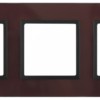 14-5103-25 ЭРА Рамка на 3 поста, стекло, Эра Elegance, бордо+антр