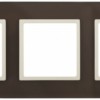 14-5103-31 ЭРА Рамка на 3 поста, стекло, Эра Elegance, мокко+сл.к