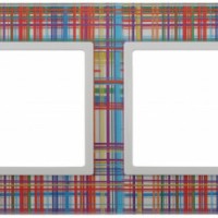 14-5104-00 ЭРА Рамка на 4 поста, стекло, Эра Elegance, прозрачный+бел