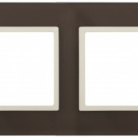14-5104-31 ЭРА Рамка на 4 поста, стекло, Эра Elegance, мокко+сл.к