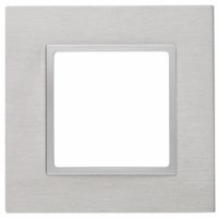 14-5201-03 ЭРА Рамка на 1 пост, металл, Эра Elegance, алюминий+алюм