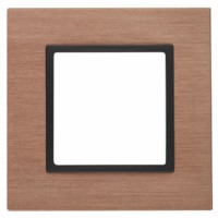 14-5201-14 ЭРА Рамка на 1 пост, металл, Эра Elegance, медь+антр