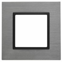 14-5201-42 ЭРА Рамка на 1 пост, металл, Эра Elegance, титан+антр