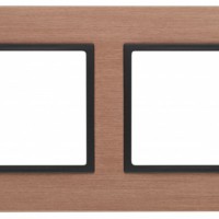 14-5202-14 ЭРА Рамка на 2 поста, металл, Эра Elegance, медь+антр