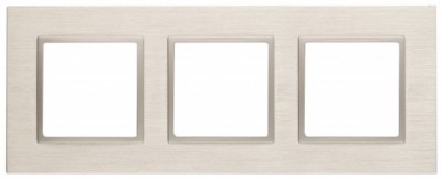 14-5203-04 ЭРА Рамка на 3 поста, металл, Эра Elegance, шампань+шамп