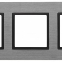 14-5203-42 ЭРА Рамка на 3 поста, металл, Эра Elegance, титан+антр