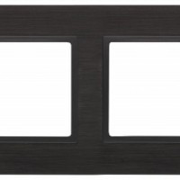 14-5204-05 ЭРА Рамка на 4 поста, металл, Эра Elegance, чёрный+антр