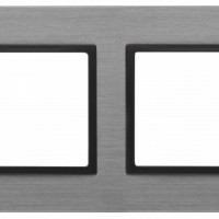 14-5204-42 ЭРА Рамка на 4 поста, металл, Эра Elegance, титан+антр