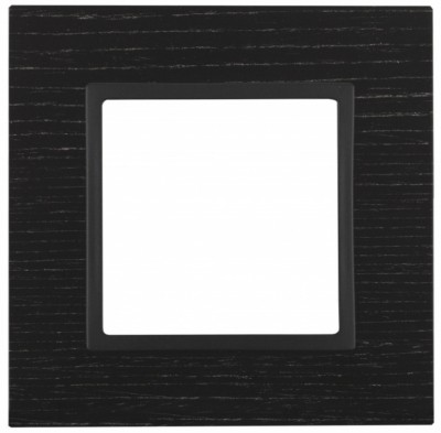 14-5301-05 ЭРА Рамка на 1 пост, дерево, Эра Elegance, чёрн.дерево+антр