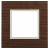 14-5301-09 ЭРА Рамка на 1 пост, дерево, Эра Elegance, дуб+сл.кость