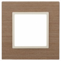 14-5301-07 ЭРА Рамка на 1 пост, дерево, Эра Elegance, ясень+сл.кость