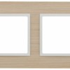 14-5302-01 ЭРА Рамка на 2 поста, дерево, Эра Elegance, белён.дуб-бел