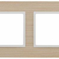 14-5302-01 ЭРА Рамка на 2 поста, дерево, Эра Elegance, белён.дуб-бел