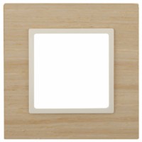 14-5301-11 ЭРА Рамка на 1 пост, дерево, Эра Elegance, клён+сл.кость