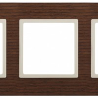 14-5303-09 ЭРА Рамка на 3 поста, дерево, Эра Elegance, дуб+сл.кость