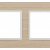14-5304-01 ЭРА Рамка на 4 поста, дерево, Эра Elegance, белён.дуб-бел
