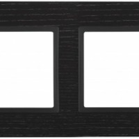 14-5304-05 ЭРА Рамка на 4 поста, дерево, Эра Elegance, чёрн.дерево+антр