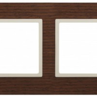 14-5304-09 ЭРА Рамка на 4 поста, дерево, Эра Elegance, дуб+сл.кость