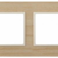 14-5304-11 ЭРА Рамка на 4 поста, дерево, Эра Elegance, клён+сл.кость