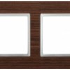 14-5304-10 ЭРА Рамка на 4 поста, дерево, Эра Elegance, венге+алюм