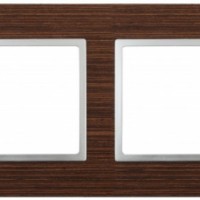 14-5304-10 ЭРА Рамка на 4 поста, дерево, Эра Elegance, венге+алюм