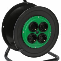 Катушка пластиковая ЭРА RP-4e для подключения провода 4 розетки c заземлением