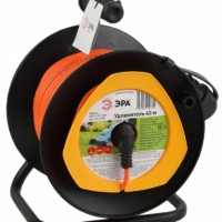 Удлинитель силовой ЭРА RPx-1-2×1-40m на пластиковой катушке б/з 1-м 40м ПВС 2×1мм2