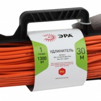 Удлинитель силовой ЭРА UFx-1e-3×0.75-30m на рамке с/з 1-м 30м ПВС 3×0.75мм2