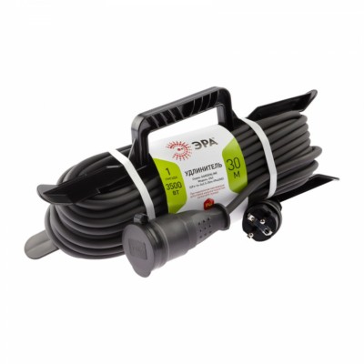 Удлинитель силовой ЭРА UFx-1e-3×2,5-30m-IP44(KG) на рамке с/з 1-м 30 м КГ 3х2,5мм2