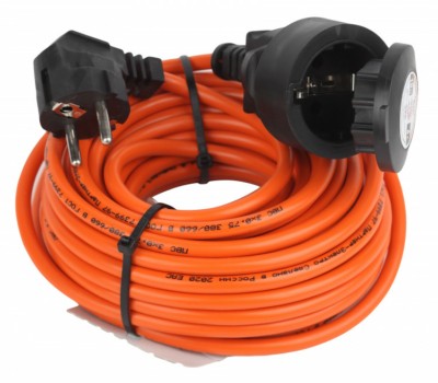 Удлинитель силовой ЭРА UPx-1e-3×0.75-10m в бухте с/з 1-м 10м ПВС 3х0.75мм2