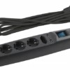 Удлинитель сетевой с фильтром ЭРА SFU-5es-2m-B с надежной защитой с/з с выкл. 5-м 2м 2xUSB 10А черный