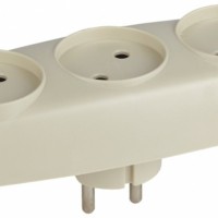 Разветвитель сетевой 3 гнезда б/з 16А слоновая кость