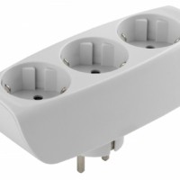 Разветвитель сетевой 3 гнезда с/з з/ш 16А белый