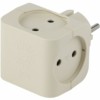 Разветвитель сетевой 4 гнезда б/з 16А слоновая кость