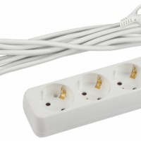 Удлинитель сетевой ЭРА U-3e-7m-3×1,5 с/з 3-м 7м ПВС 3×1.5мм2 16А