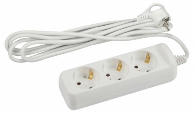 Удлинитель сетевой ЭРА U-3e-7m-3×1,5 с/з 3-м 7м ПВС 3×1.5мм2 16А