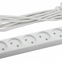 Удлинитель сетевой ЭРА U-5-3m-2×1 б/з 5-м 3м ПВС 2×1мм2 10А