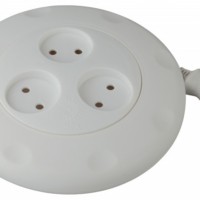 Удлинитель сетевой ЭРА UR-3-3m-W рулетка б/з 3-м 3м 2×0,75мм2 10А белая