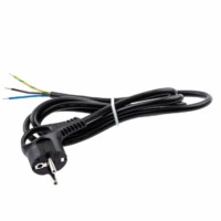 Шнур сетевой с вилкой ЭРА U-3×1-3m-B с заземлением 3м ПВС 3×1мм2 черный