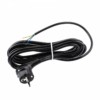 Шнур сетевой с вилкой ЭРА UX-3×0,75-2m-B с заземлением 2м ПВС 3×0,75мм2 черный